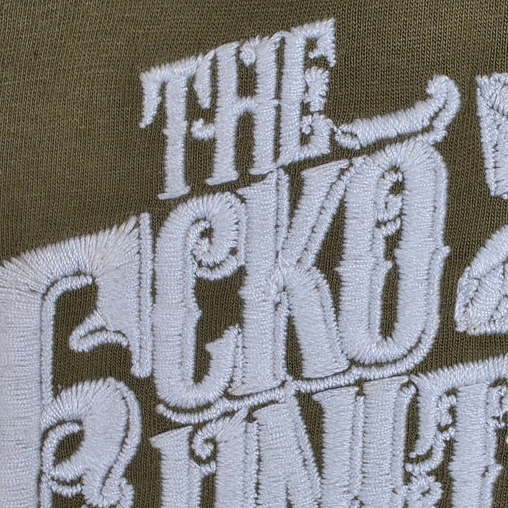 Ecko Unltd Mens XL Olive Green Sequin Tiger Rhino Graphic T-Shirt Y2K Streetwear - Picture 6 of 9